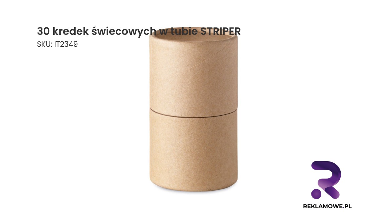 30 kredek świecowych w tubie marki STRIPER