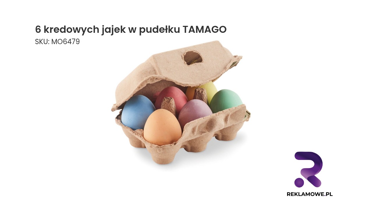 6 kredowych jajek w pudełku TAMAGO 6 kredowych jajek w pudełku TAMAGO