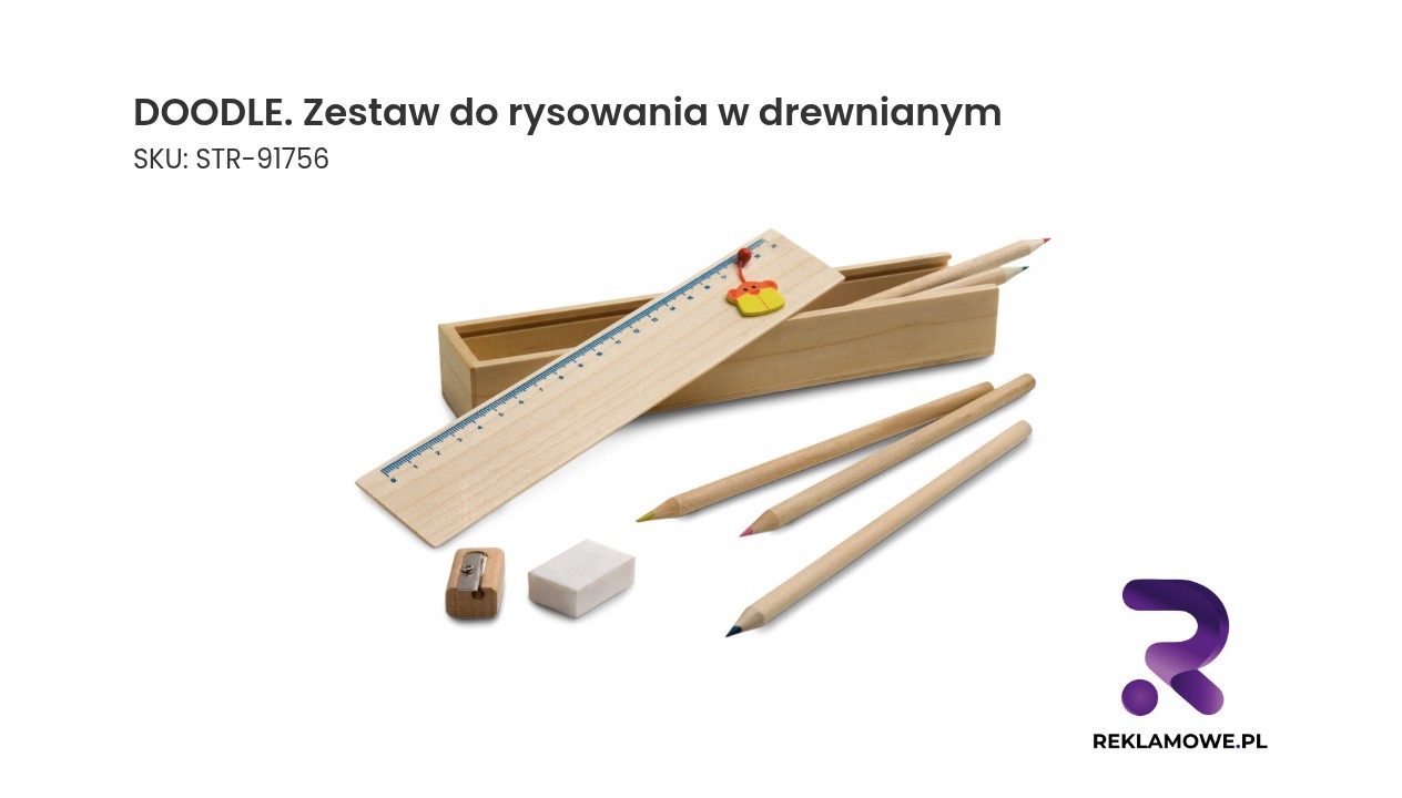 Zestaw do rysowania Doodle w eleganckim drewnianym etui