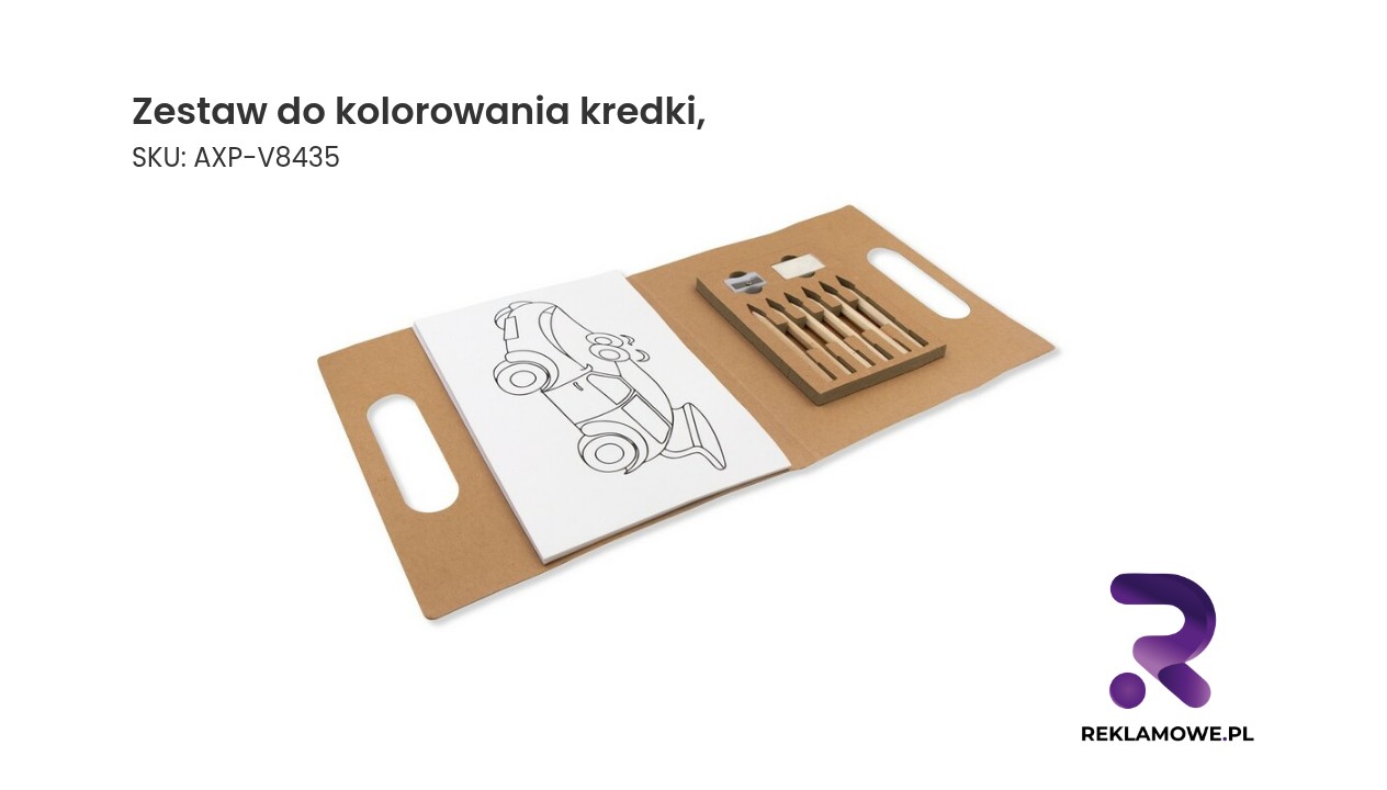 Zestaw do kolorowania, kredki, temperówka, gumka | Legend Zestaw do kolorowania kredki w opakowaniu