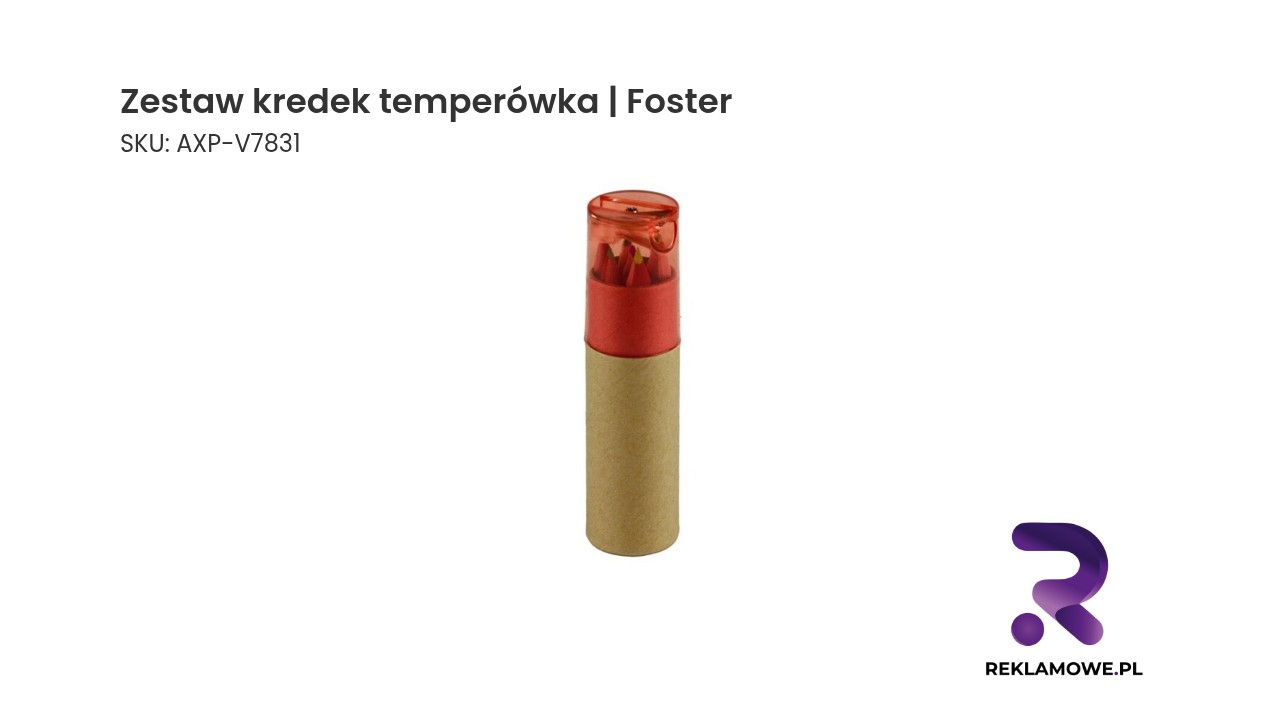 Zestaw kredek, temperówka | Foster Zestaw kredek z temperówką marki Foster